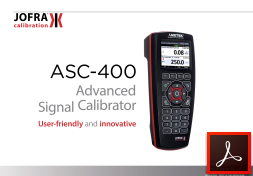 ASC-400 Model Sinyal Kalibratörü
