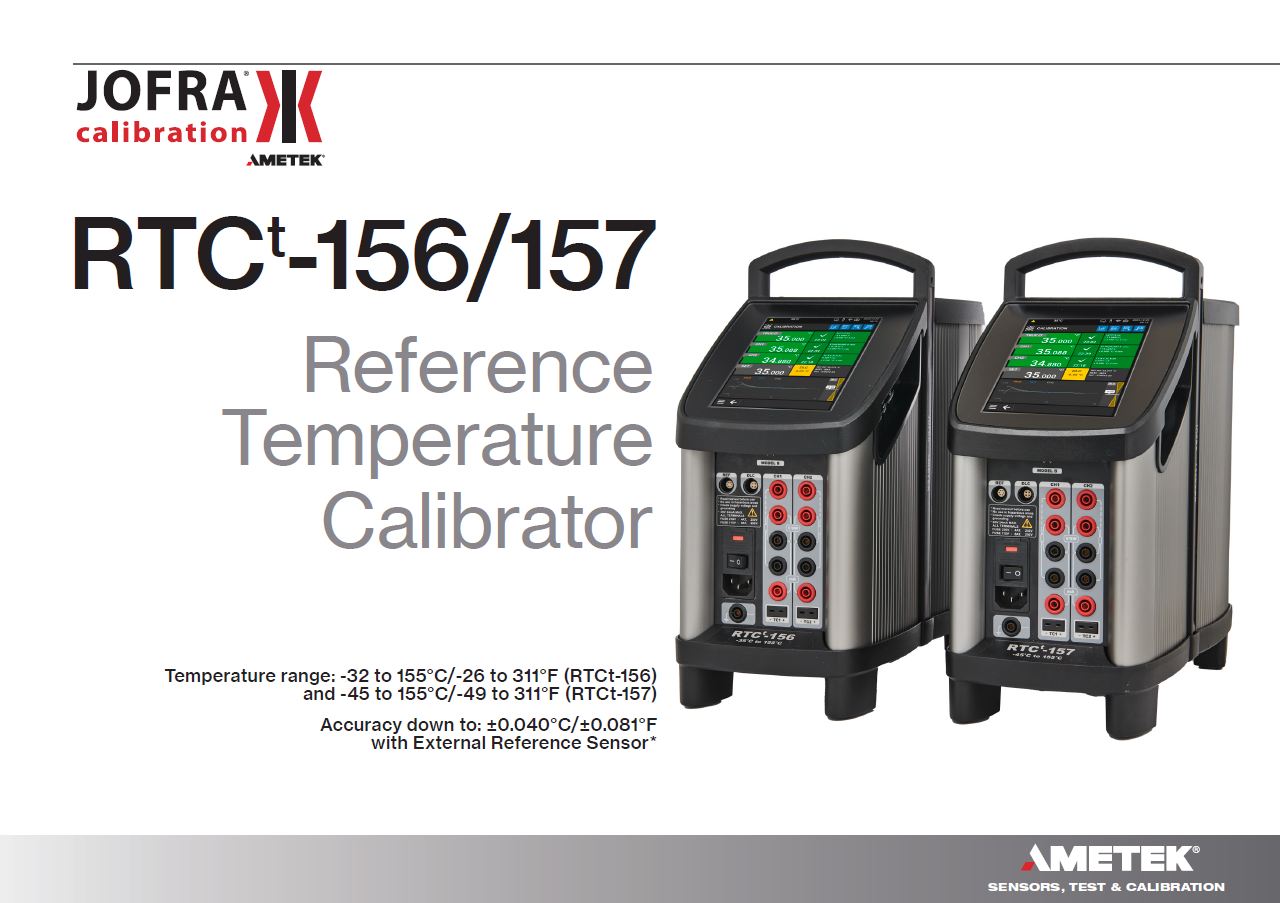 RTCt 156 & RTC157 Model Sıcaklık Kalibratörleri